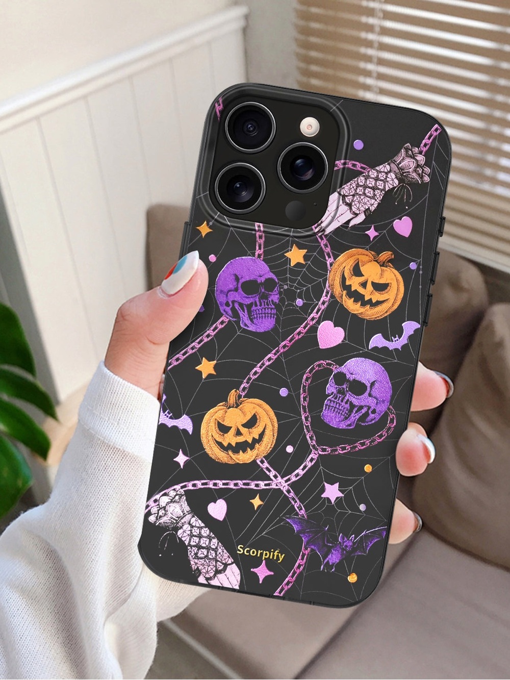 Gleam Haunted Pumpkin MagSafe Case for IPhone 16 Pro Max